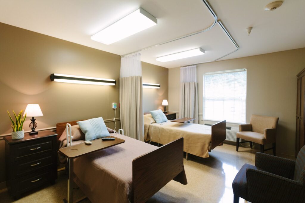 Rooms available for respite care at Alcoa Pines